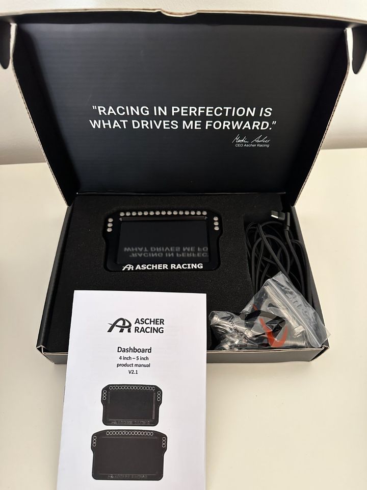 Sim Racing 4" Ascher Dashboard