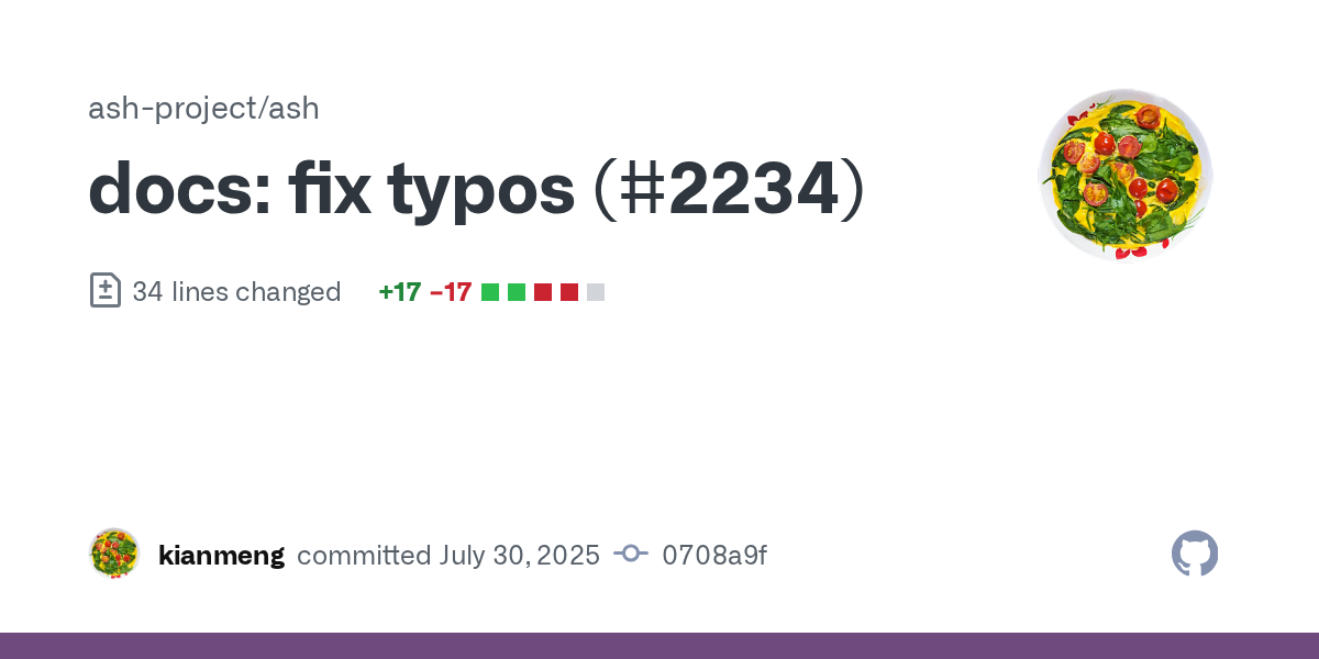 docs: fix typos (#2234) · ash-project/ash@0708a9f
