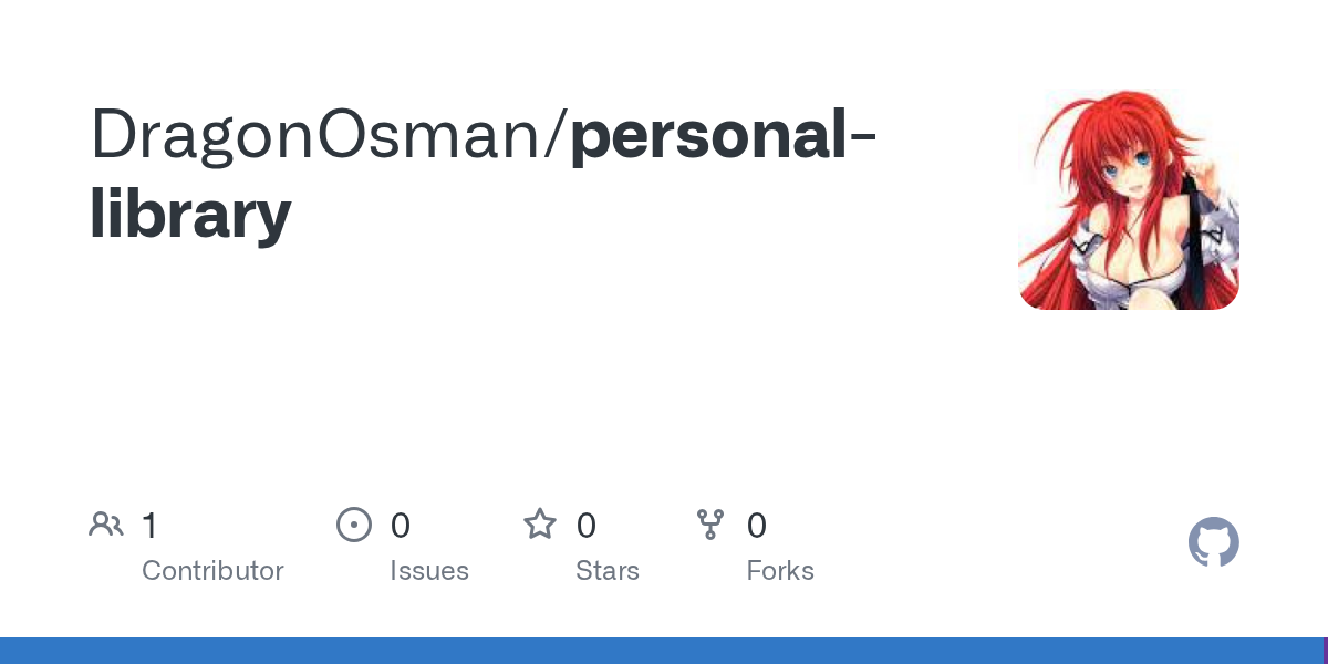 GitHub - DragonOsman/personal-library