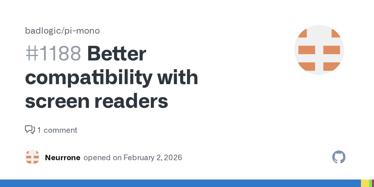 Better compatibility with screen readers · Issue #1188 · badlogic...