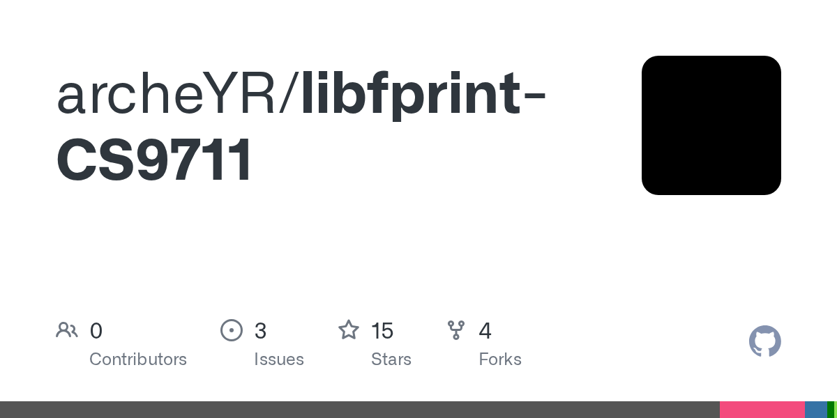 GitHub - archeYR/libfprint-CS9711
